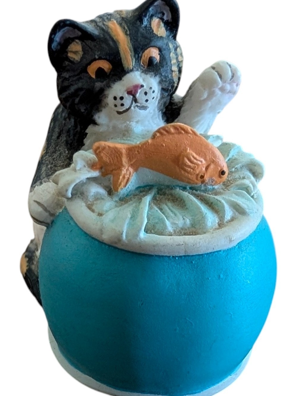 Vintage Lenox "Victorian Parlor Kitten" Porcelain Miniature Thimble Figurine